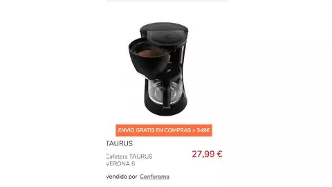 Cafeteras a partir de 27,99€ en Conforama