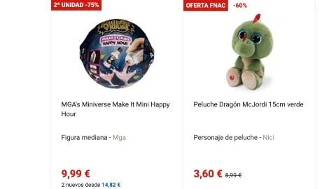 Promociones en Fnac: Hasta 50% en Juguetes