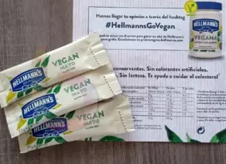 Pack de 5 Muestras Gratis de Hellmann’s Vegana