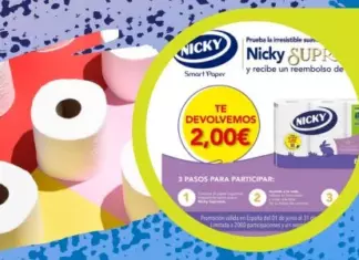 Reembolso de 2€ para Papel Higiénico Nicky Supreme